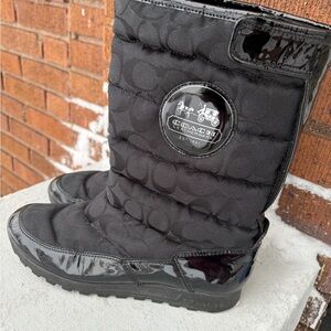 Coach Women’s Black Patterned Boots